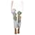 Autre Marque Weiße Boyfriend-Jeans im Patchwork-Stil mit Blumenmuster – Größe UK 6 Baumwolle  ref.1007320