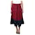 Marni Red belted two-tone skirt - size IT 42  ref.1007323