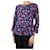 Rebecca Taylor Blue floral peplum blouse - size US 4 Silk  ref.1007334
