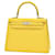 Hermès hermes kelly 25 Yellow Leather  ref.1007575