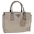 PRADA Hand Bag Nylon Leather Gray Auth 48188 Grey  ref.1007647