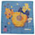 Christian Dior Seiden Schals Blau Gelb  ref.1008041