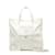 Tote Prada Bolso satchel Tessuto con logotipo BN1473 Blanco Lienzo  ref.1008194