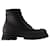 Tread Ankle Boots - Alexander Mcqueen - Leather - Black  ref.1008582