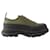 Tread Slick Sneakers - Alexander Mcqueen - Canvas - Khaki Green Cloth  ref.1008636