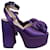 MIU MIU  Sandals T.EU 37.5 cloth Purple  ref.972280