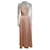 Strapless light pink satin evening dress, Vera Wang White Polyester  ref.972301
