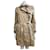 The Kooples Trench coat com detalhes em couro Preto Bege Algodão  ref.972303
