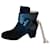Autre Marque Magnificent Italian ankle boots with round toe "Eliza Di Venezia" Black Deerskin  ref.972347