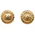 Chanel Gold CC Clip-On Earrings Golden Metal Gold-plated  ref.972572