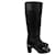 Increíbles botas de cuero Chanel Negro  ref.972660