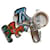 porte clé Louis Vuitton puzzle friend Acier Multicolore  ref.972704