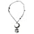CHANEL moon necklace Silvery Silver  ref.972773