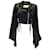 Autre Marque Alexx Brown Black Silk Kimono Biker Jacket  ref.973010