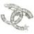 Chanel-Logo CC Silber Metall