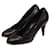 Amazing Chanel Heels Black Leather  ref.975678
