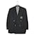 ****VALENTINO GARAVANI Metal Button lined Breasted Jacket Navy blue Wool  ref.975696