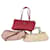 Coach Signature Shoulder Bag Nylon Leather 3Set White Pink Auth ar9788  ref.975847