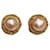 ***CHANEL  vintage fashion pearl earrings Golden  ref.975884