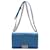 Chanel Boy Medium Chevron Calfskin Blue Flap Bag Leather  ref.975938