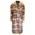 Autre Marque Rokh Mustard Yellow / Blue Multi Plaid Pattern Wool Trench Coat Multiple colors  ref.975942