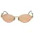 **Lunettes de soleil orange Gianni Versace Métal  ref.976042