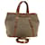 PRADA Hand Bag Canvas Leather 2way Shoulder Bag Brown Auth bs6397 Cloth  ref.976112