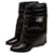 Incríveis botas baixas Givenchy Shark Lock em couro de enguia exótica Preto Couros exóticos  ref.976176