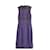 Christopher Kane Leopard & Leather Dress Blue Purple Synthetic  ref.976228
