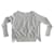 Autre Marque CT-Strandpullover aus rohem Netzgewebe, T-Shirt mit V-Ausschnitt. 40 Beige Grau Leinen Nylon Zellulosefaser  ref.976236