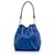 Saint Laurent Blue Emmanuelle Bucket Bag Leather Pony-style calfskin  ref.976347