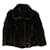 Increíble chaqueta de visón Fendi Abrigo negro