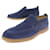 NEW BERLUTI LATITUDE SCRITTO S SHOES5252 Church´s Loafers 5.5 39.5 Loafers Navy blue Suede  ref.976482