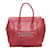 Luggage Céline La bolsa de asas de equipaje de cuero Roja  ref.976534