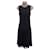 MARCIANO GUESS Robe midi plissée noire dos nu pour femme IT 40 UK 8 Polyester  ref.976576