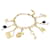 Papillon Bracelet Louis Vuitton, "Idylle",  breloques, or jaune, or blanc, perles.  ref.976714