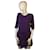 Sandro silk dress Purple  ref.976745