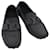LOUIS VUITTON Sapatos para dirigir couro exótico 7 Autenticação LV Preto Cinza212  ref.977426