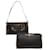 Christian Dior Honeycomb Canvas Shoulder Bag Leather 2Set Black Auth bs6447  ref.977534