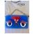 Borsa Fendi Baguette Monster Mini in pelle di agnello blu navy - vista 7