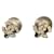 Chanel CC earrings Black Metal  ref.977579
