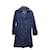*** Aquascutum x LORO PIANA  trench coat with liner Navy blue Polyester Wool  ref.977603