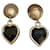 Chanel Earrings Black Silvery  ref.977678