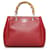 Shopper in bambù rosso Gucci Pelle Vitello simile a un vitello  ref.978234