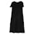 Balmain-Kleid mit Pailletten verziert Schwarz Wolle Strahl  ref.978316