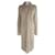 Gianni Versace Embroidered Shearling Coat Beige Leather  ref.978318