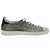 LOUIS VUITTON Baskets à paillettes Front Low Line en cuir 38.5 Argent LV Authak199 Noir Argenté - vue 6
