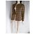 Giacca Chloé in lana e nylon marrone Marrone chiaro Marrone scuro - vista 2