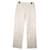 Loewe White Cotton Front and back seams Trousers Trousers  ref.978513