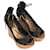 LOUIS VUITTON  Sandals EU 39 Denim Black  ref.978528